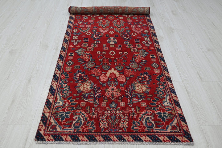 red Runner rug 3' 1" x 9' 0"