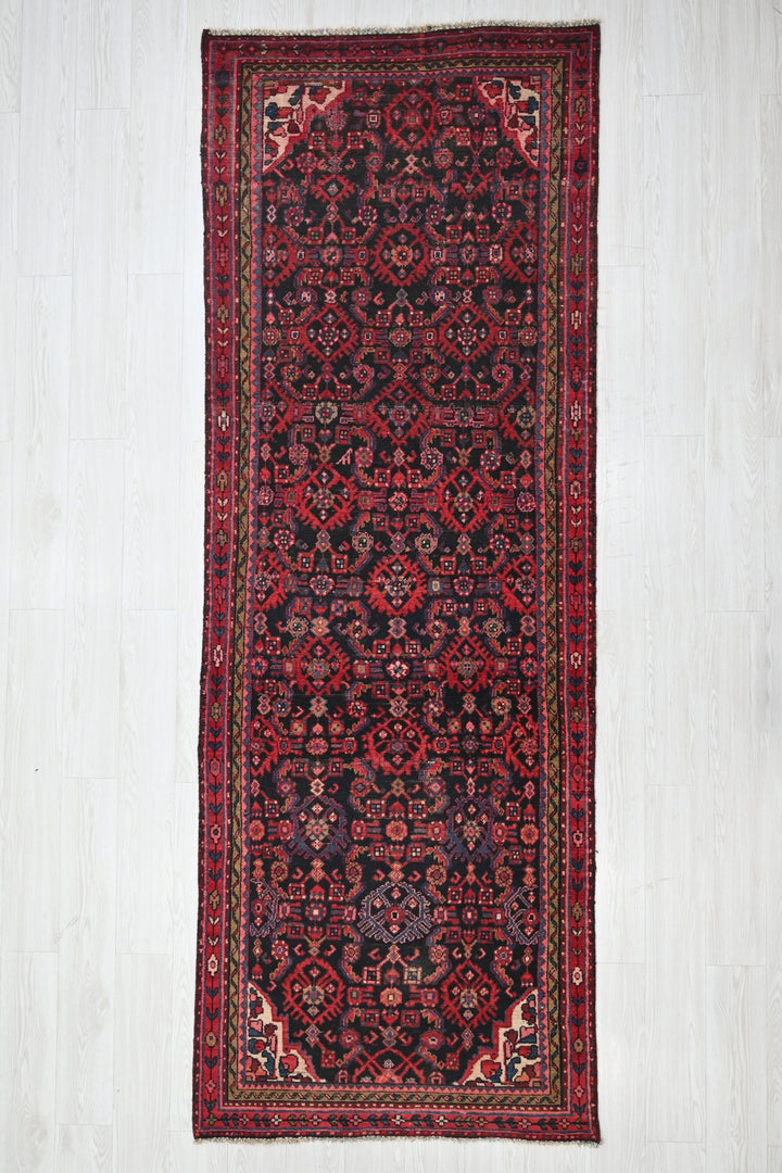 black Runner rug 3' 5" x 9' 7"