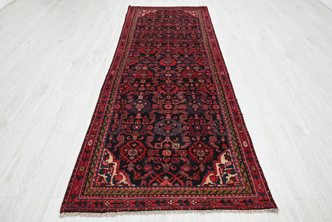 black Runner rug 3' 5" x 9' 7"