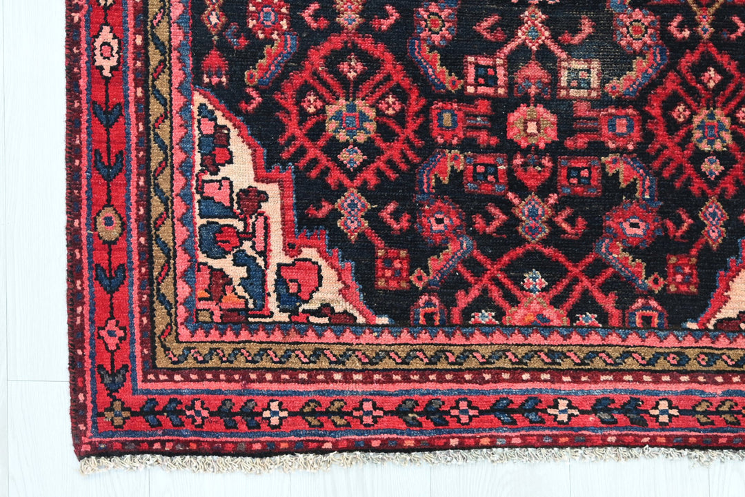 black Runner rug 3' 5" x 9' 7"
