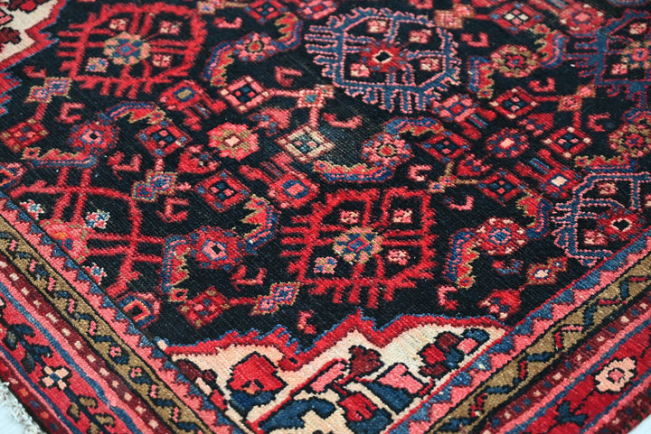 black Runner rug 3' 5" x 9' 7"