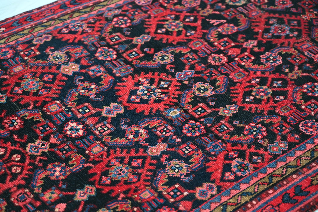 black Runner rug 3' 5" x 9' 7"