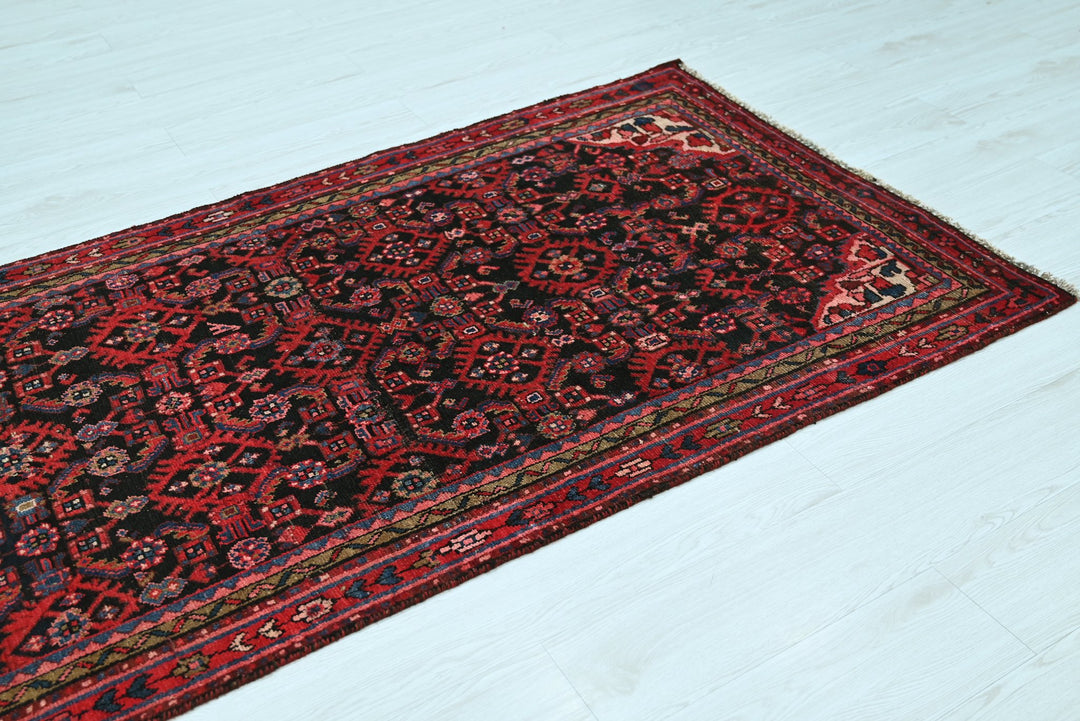 black Runner rug 3' 5" x 9' 7"