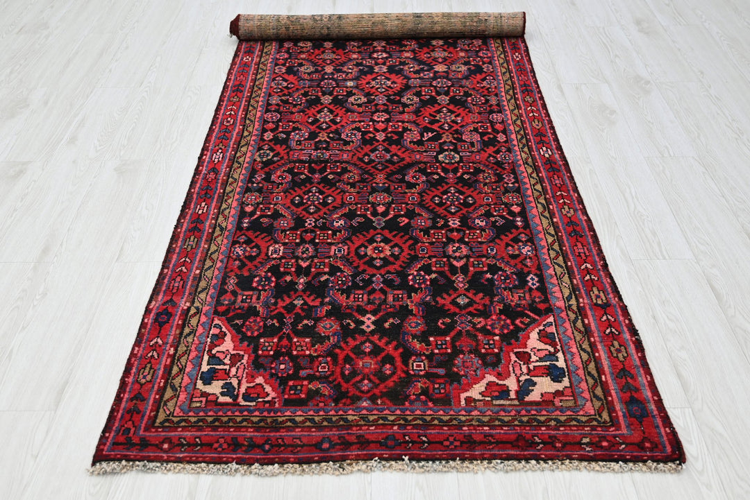 black Runner rug 3' 5" x 9' 7"