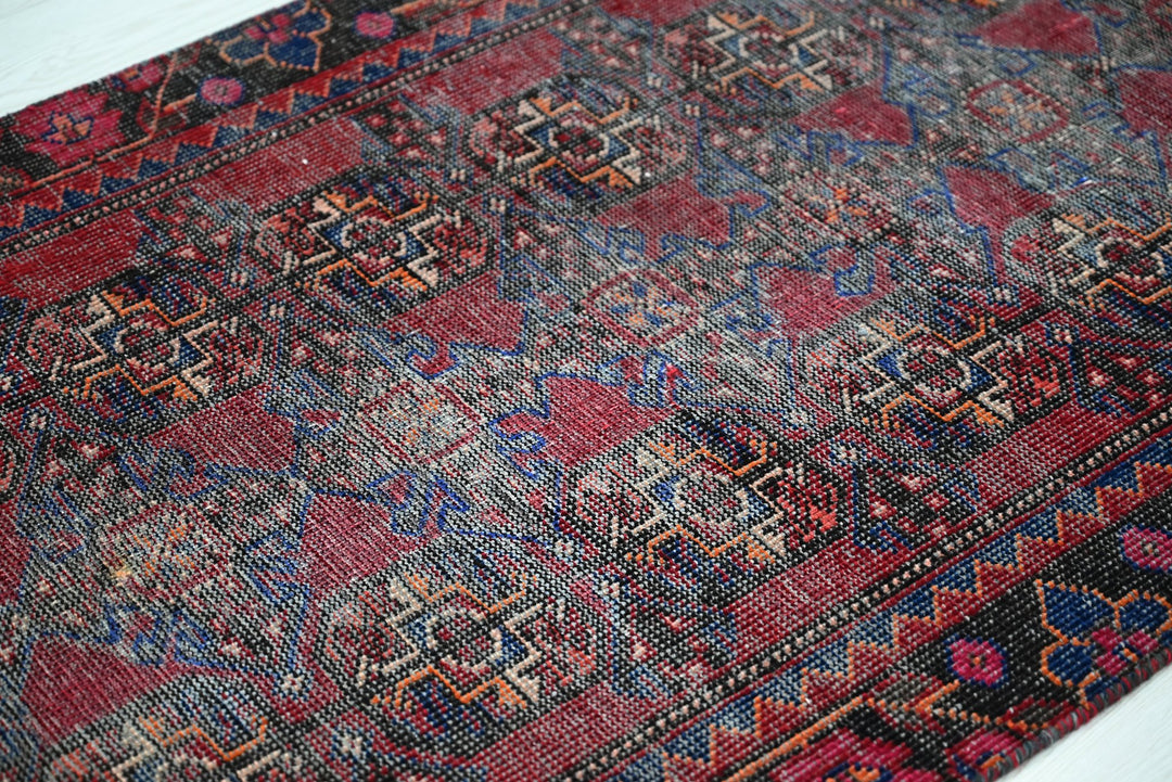red Runner rug 2' 9" x 12' 4"