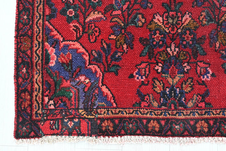 red Runner rug 3' 4" x 9' 11"