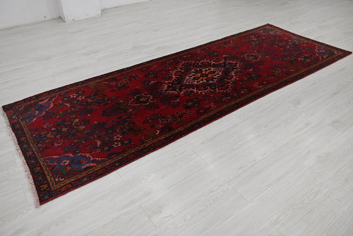 red Runner rug 3' 4" x 9' 11"