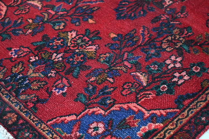 red Runner rug 3' 4" x 9' 11"