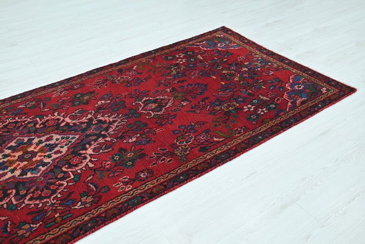red Runner rug 3' 4" x 9' 11"