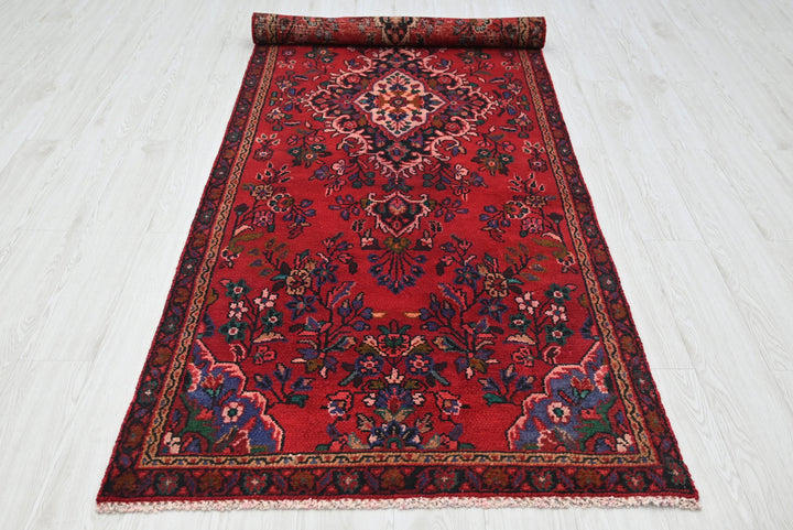 red Runner rug 3' 4" x 9' 11"