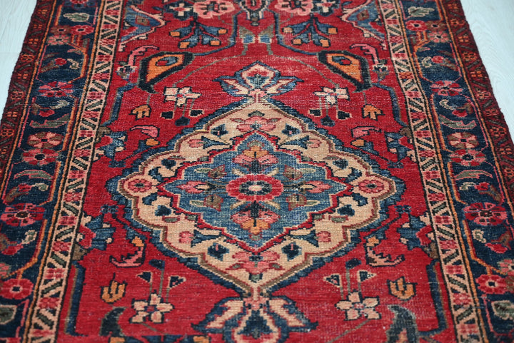 red Runner rug 3' 3" x 11' 10"
