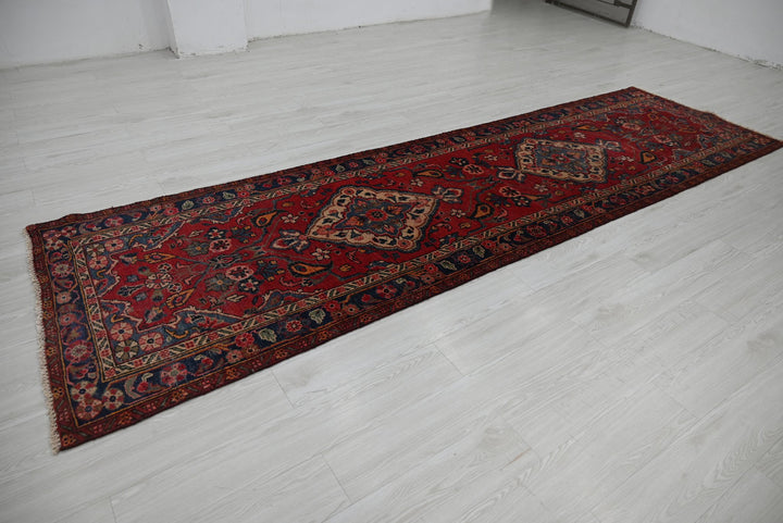 red Runner rug 3' 3" x 11' 10"