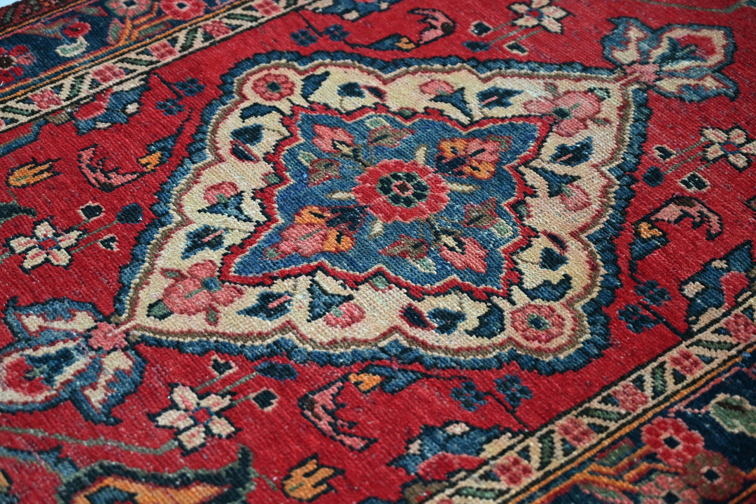 red Runner rug 3' 3" x 11' 10"
