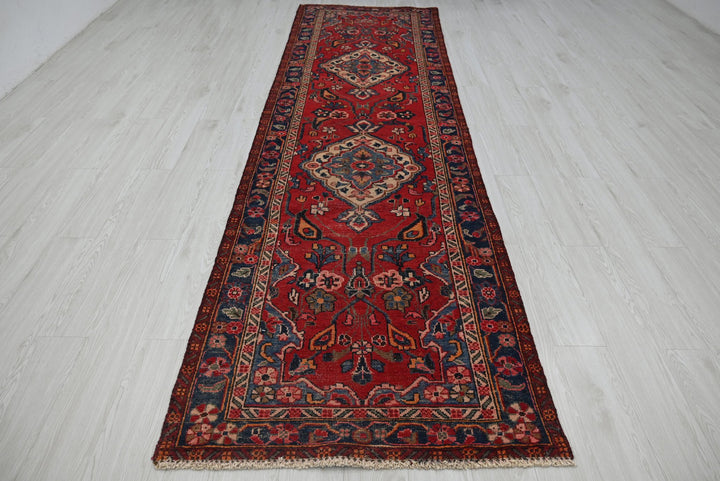 red Runner rug 3' 3" x 11' 10"