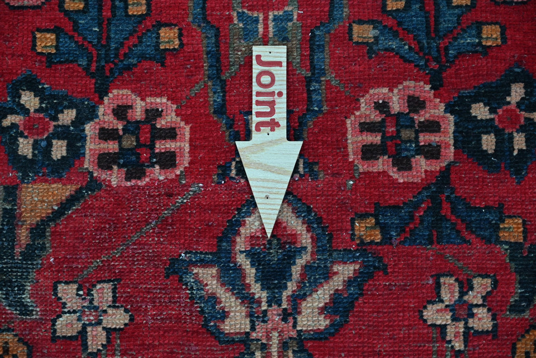 red Runner rug 3' 3" x 11' 10"