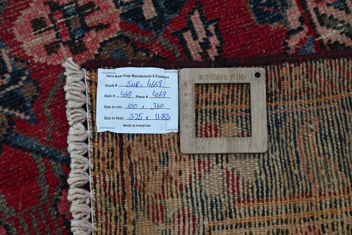 red Runner rug 3' 3" x 11' 10"