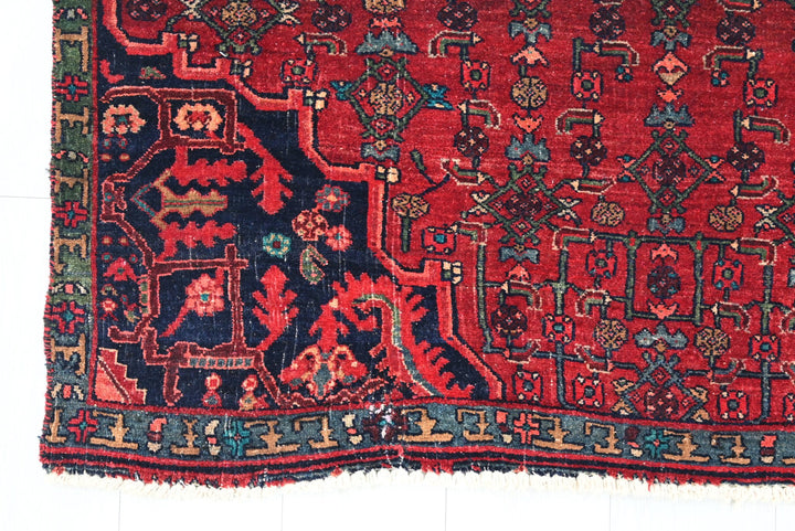 red Medium rug 3' 11" x 8' 9"