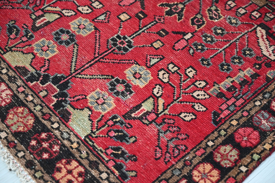 red Runner rug 2' 9" x 9' 6"