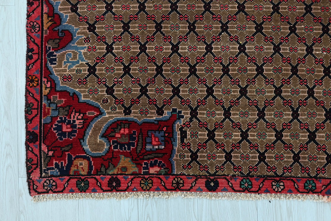 brown Medium rug 3' 9" x 8' 10"