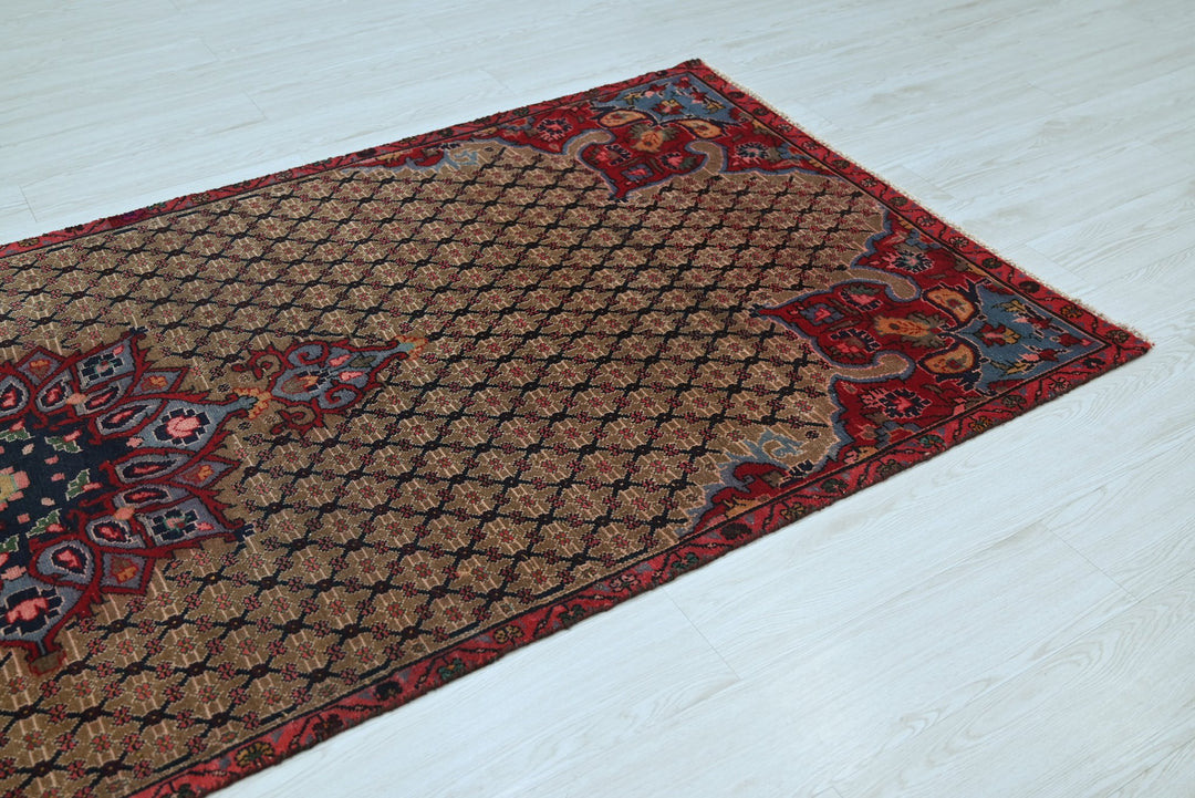brown Medium rug 3' 9" x 8' 10"