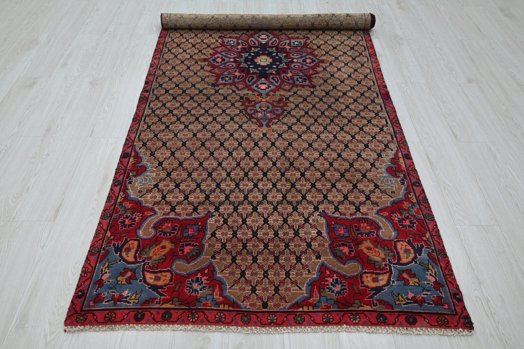 brown Medium rug 3' 9" x 8' 10"