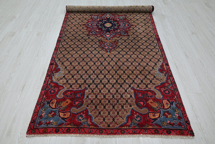 brown Medium rug 3' 9" x 8' 10"
