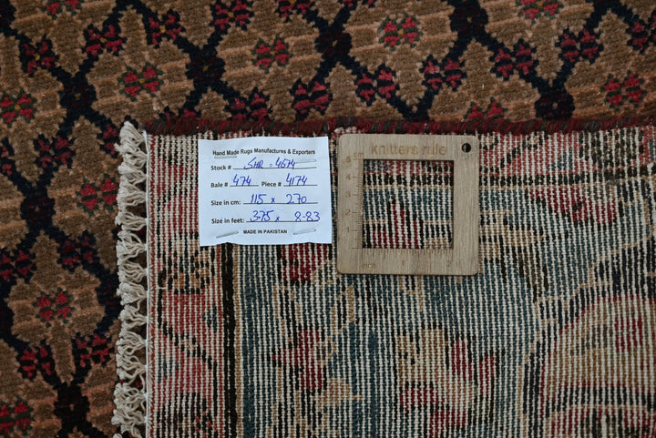 brown Medium rug 3' 9" x 8' 10"