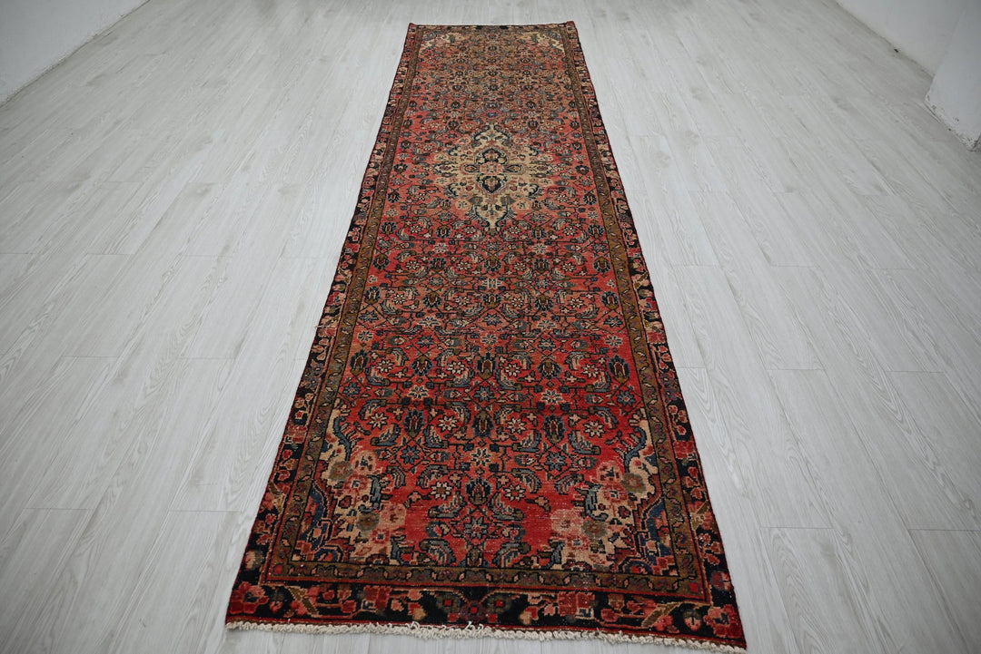 red Runner rug 3' 1" x 11' 5"