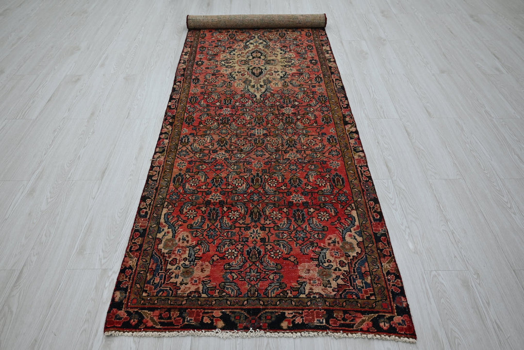 red Runner rug 3' 1" x 11' 5"