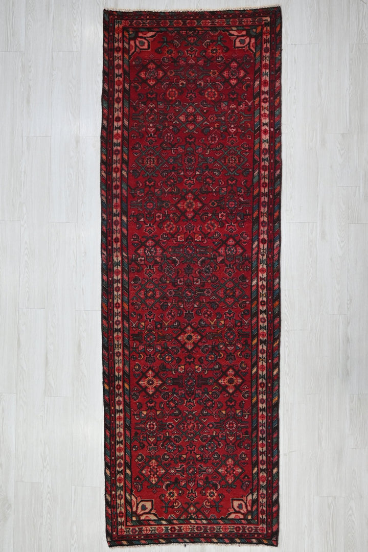red Runner rug 3' 0" x 8' 11"