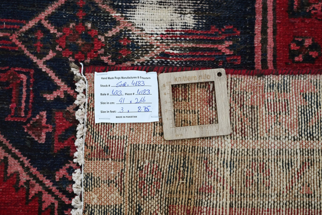 red Runner rug 3' 0" x 8' 9"