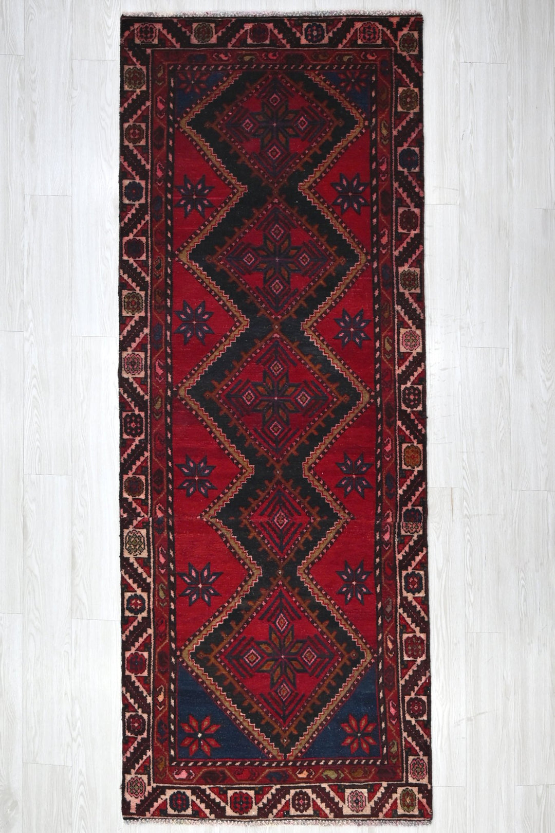 red Runner rug 3' 1" x 8' 3"