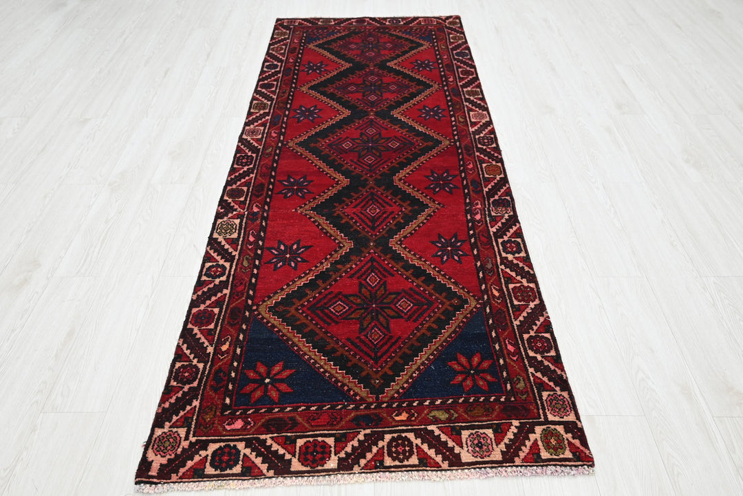 red Runner rug 3' 1" x 8' 3"