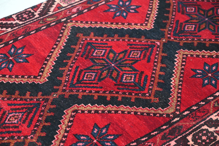 red Runner rug 3' 1" x 8' 3"
