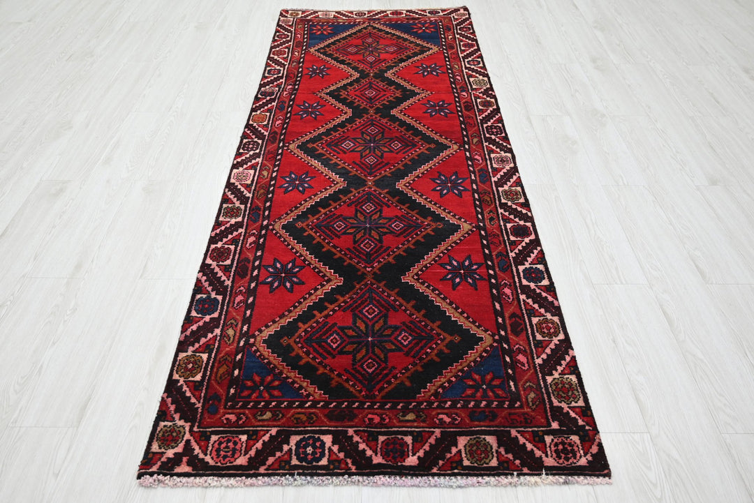 red Runner rug 3' 1" x 8' 3"