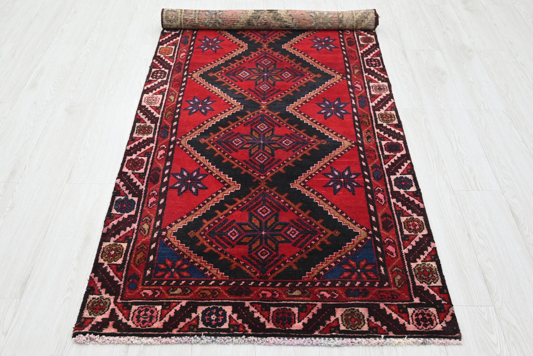 red Runner rug 3' 1" x 8' 3"