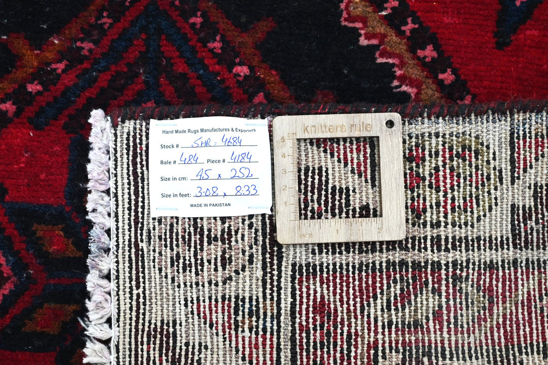 red Runner rug 3' 1" x 8' 3"