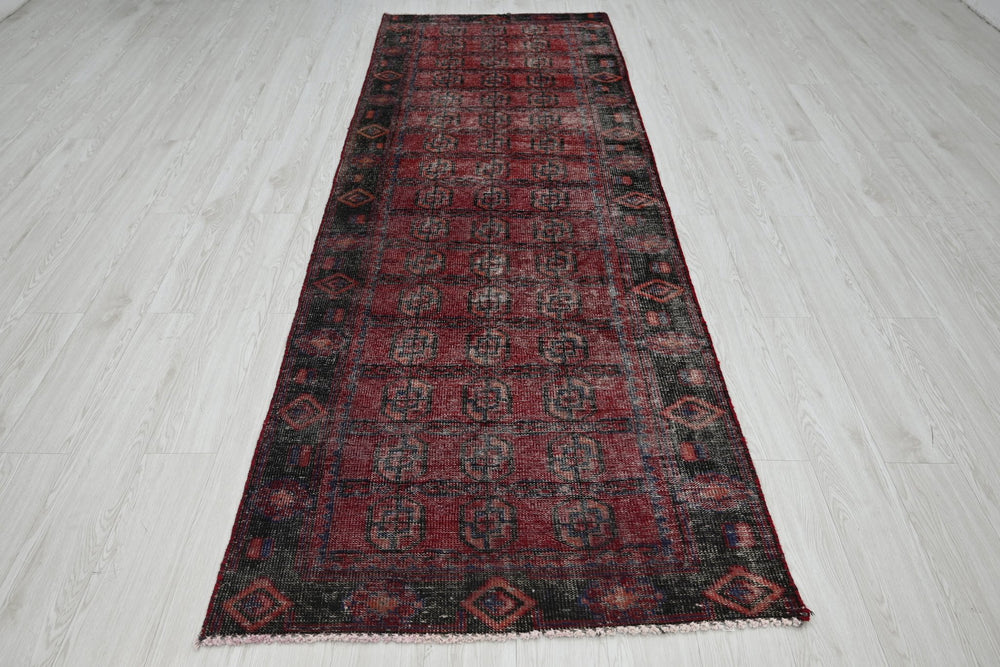 red Runner rug 3' 4" x 9' 8"
