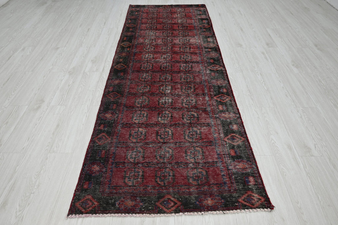 red Runner rug 3' 4" x 9' 8"