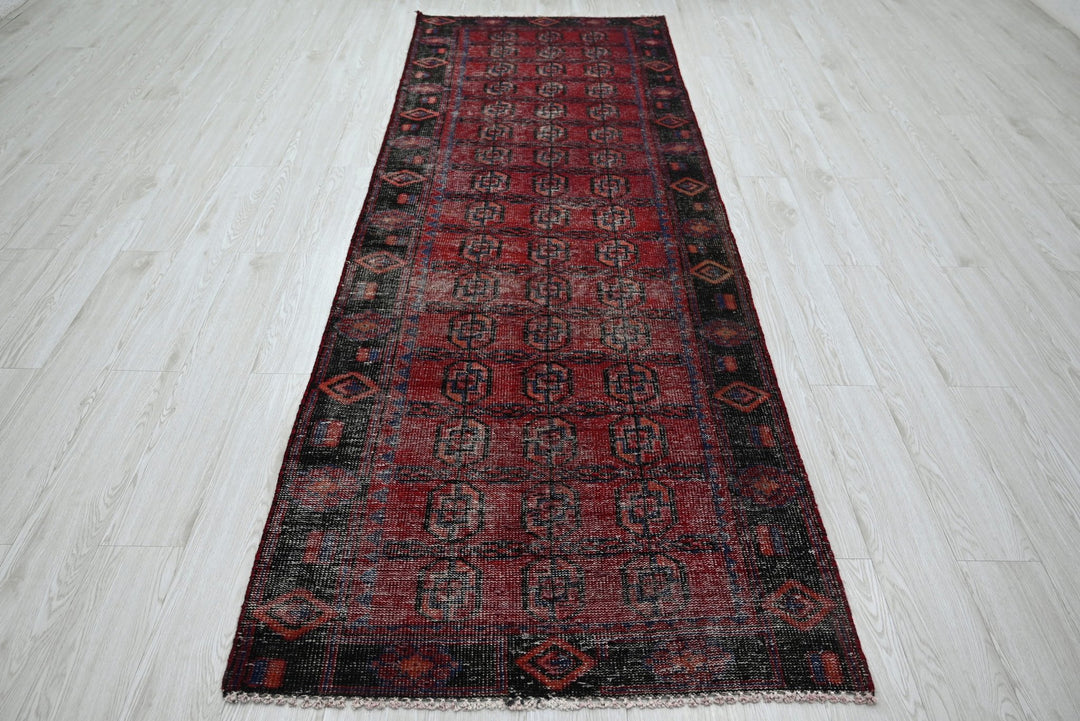 red Runner rug 3' 4" x 9' 8"