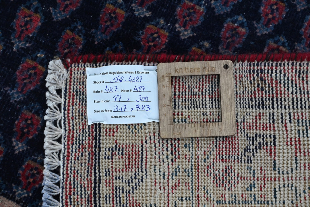 blue Runner rug 3' 2" x 9' 10"