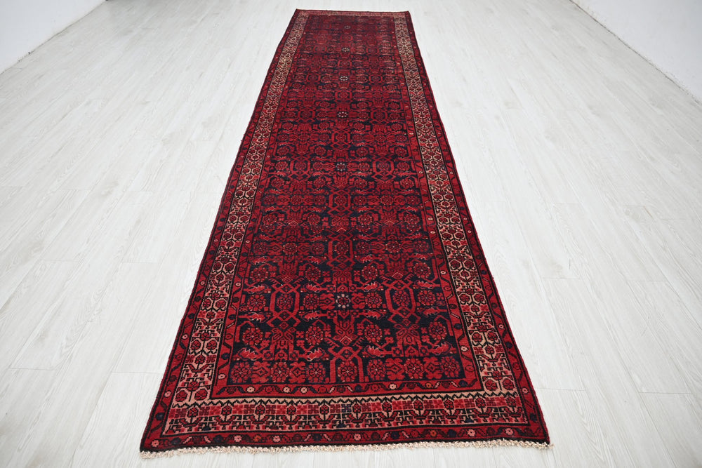 red Runner rug 3' 5" x 12' 11"