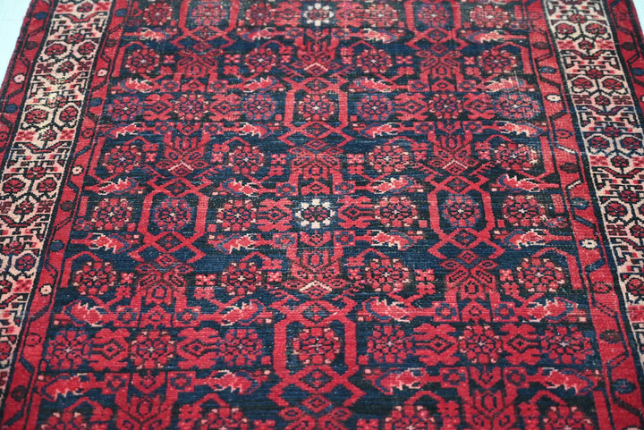 red Runner rug 3' 5" x 12' 11"