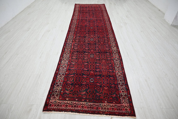 red Runner rug 3' 5" x 12' 11"