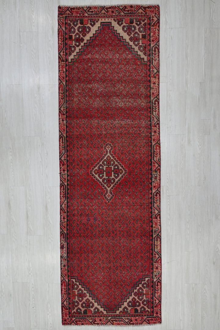 red Runner rug 2' 9" x 9' 5"