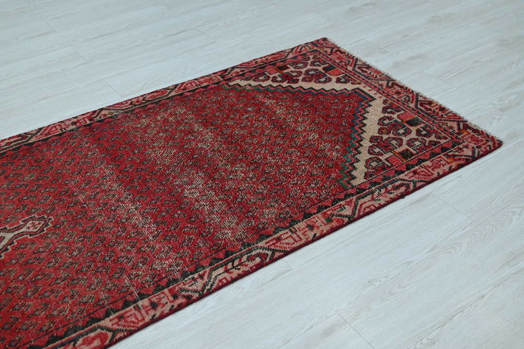 red Runner rug 2' 9" x 9' 5"