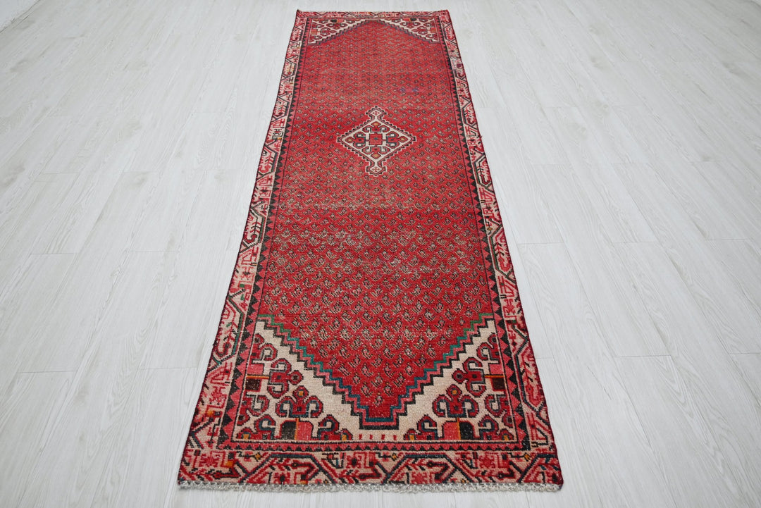 red Runner rug 2' 9" x 9' 5"