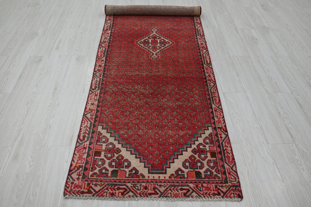 red Runner rug 2' 9" x 9' 5"