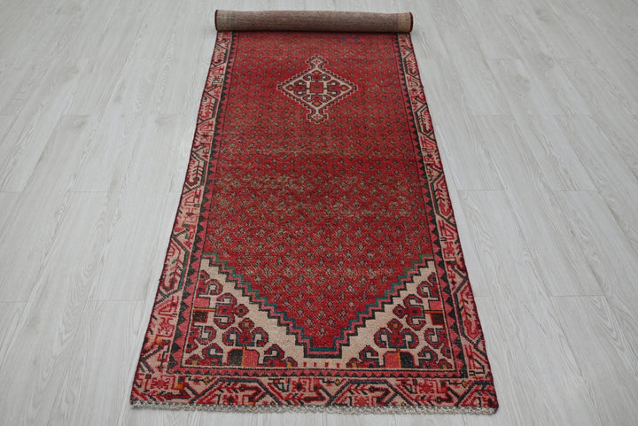 red Runner rug 2' 9" x 9' 5"