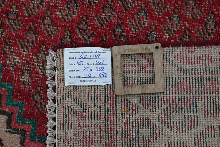 red Runner rug 2' 9" x 9' 5"